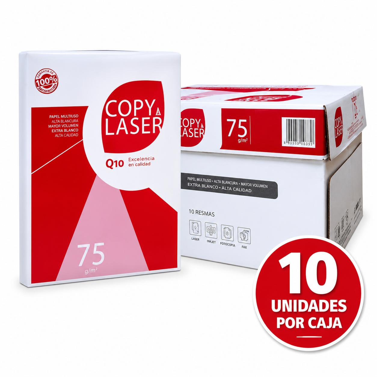 Papel Bond Carta Copy Laser 75 g/m²