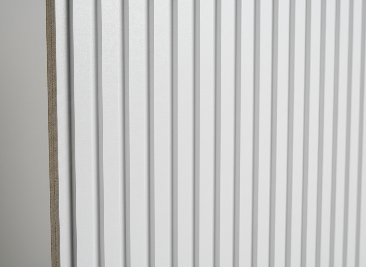 MDF Ranurado Blanco 18mm tablero ranurado 4x8 pies